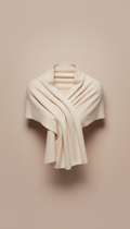 Ivory Cashmere Wrap with Hand-Finished Edges