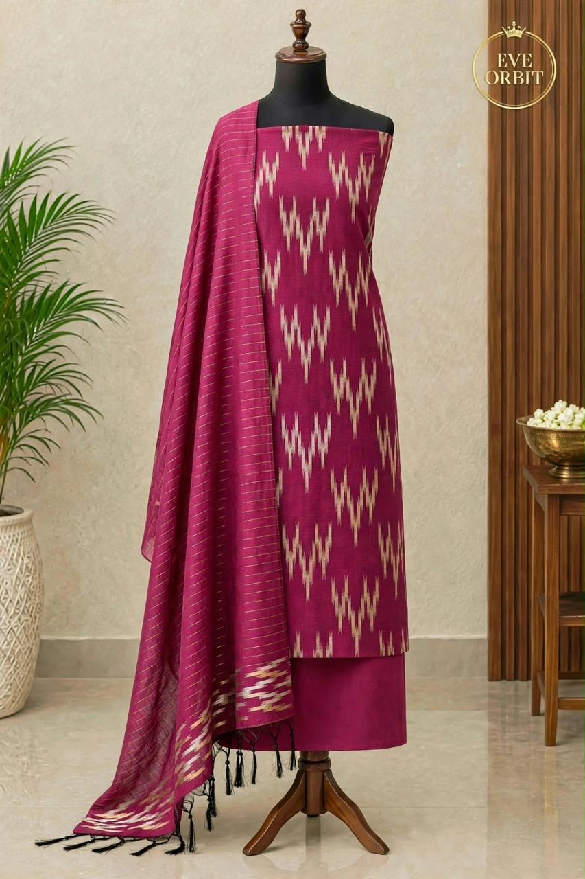 Chanderi Silk Ikkat