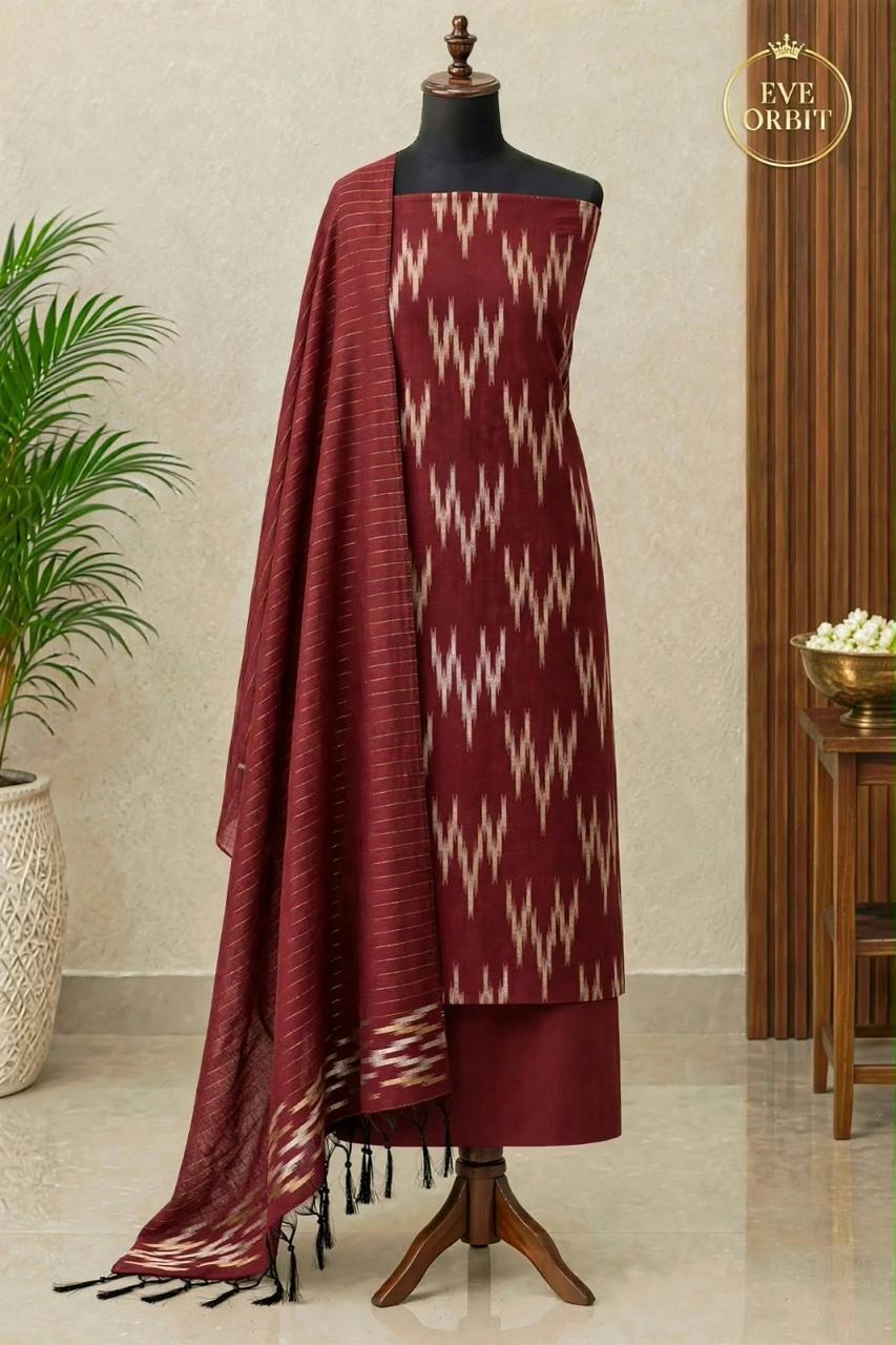 Chanderi Silk Ikkat