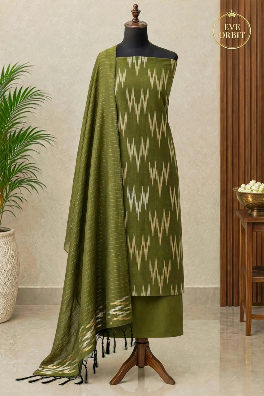 Chanderi Silk Ikkat