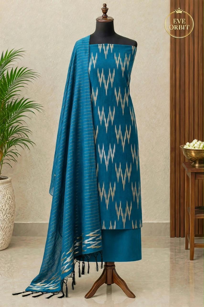 Chanderi Silk Ikkat