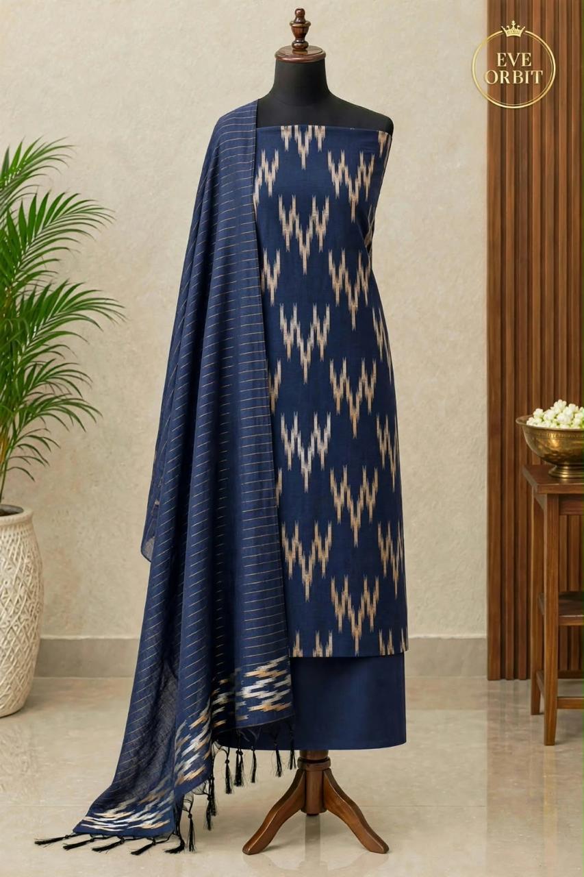 Chanderi Silk Ikkat
